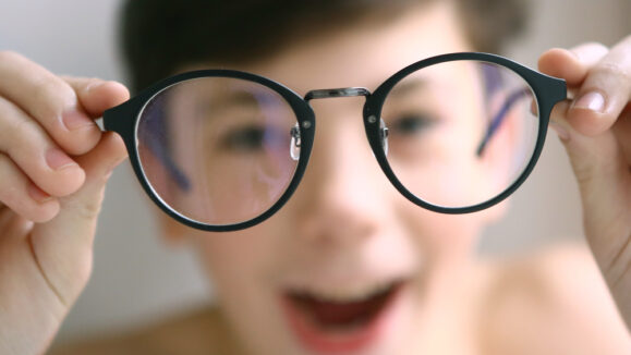 Teenager,Kid,Boy,In,Myopia,Correction,Glasses,Close,Up,Portrait
